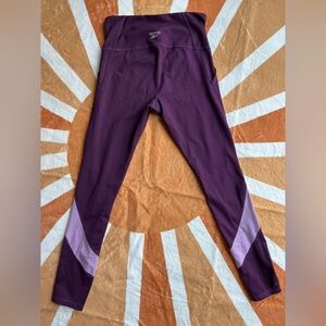 Women’s REEBOK Deep Purple and Lavender Leggings - Size Small